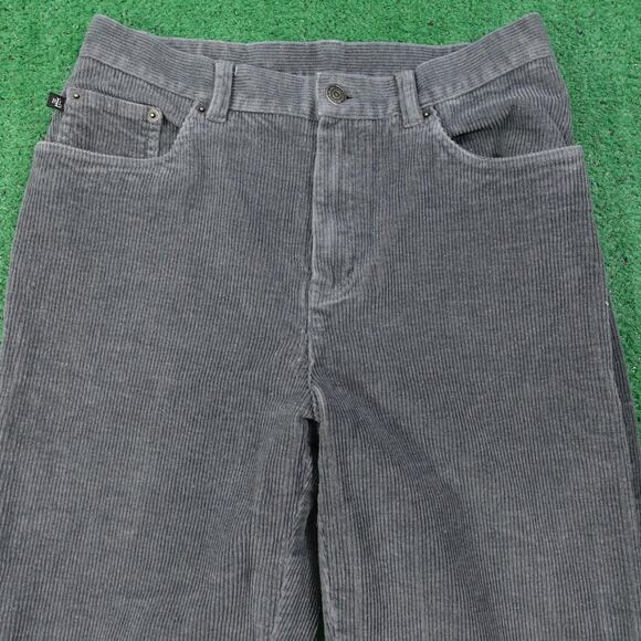 Lauren Ralph Lauren Pants Womens 6 Gray Corduroy 5 Pocket Straight Leg Stretch - Picture 2 of 11